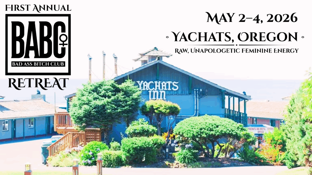 Exterior of Yachats Inn in Oregon, location of the First Annual Bad Ass Bitch Club Retreat, May 2–4, 2026