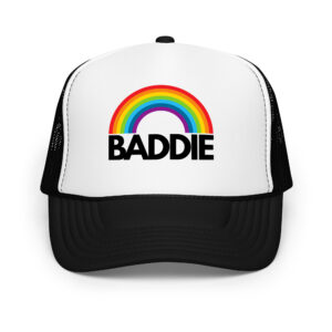 Rainbow Baddie Foam Trucker Hat